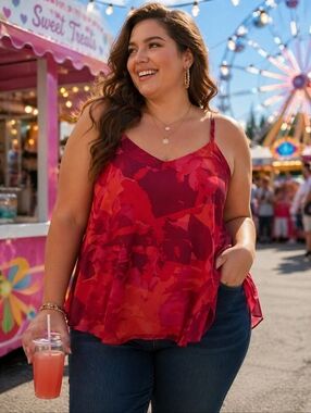 Torrid Sophie Chiffon Swing Cami – Size 4 (4X)